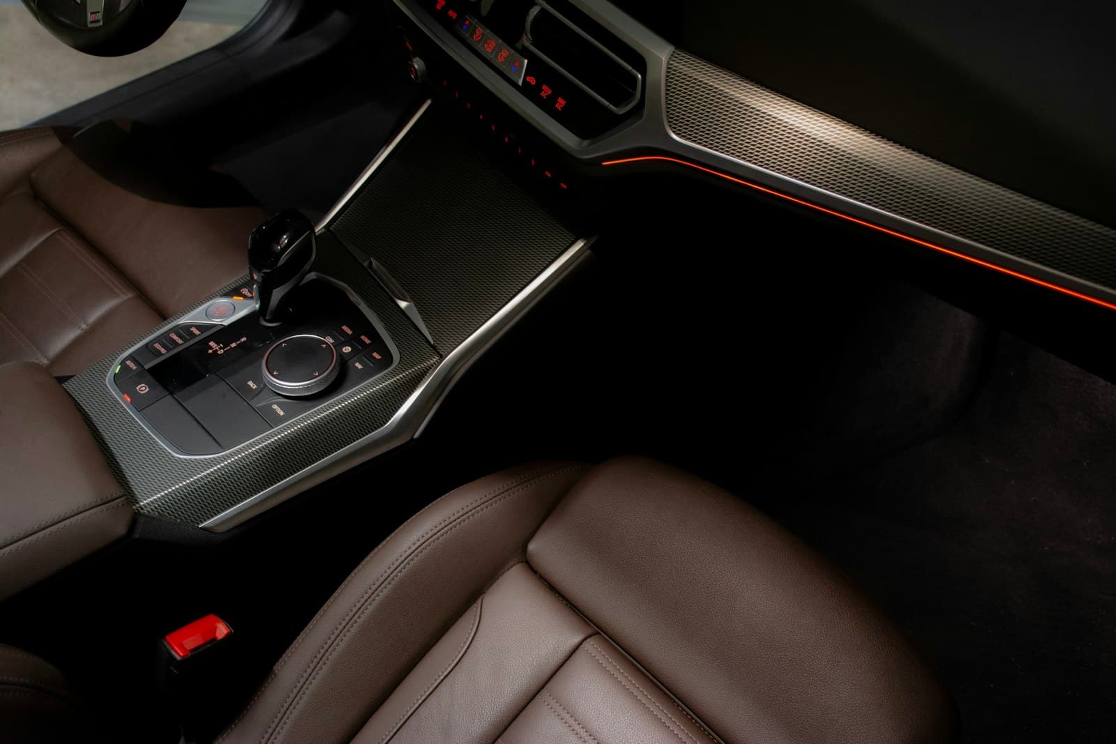 Leather seats and console